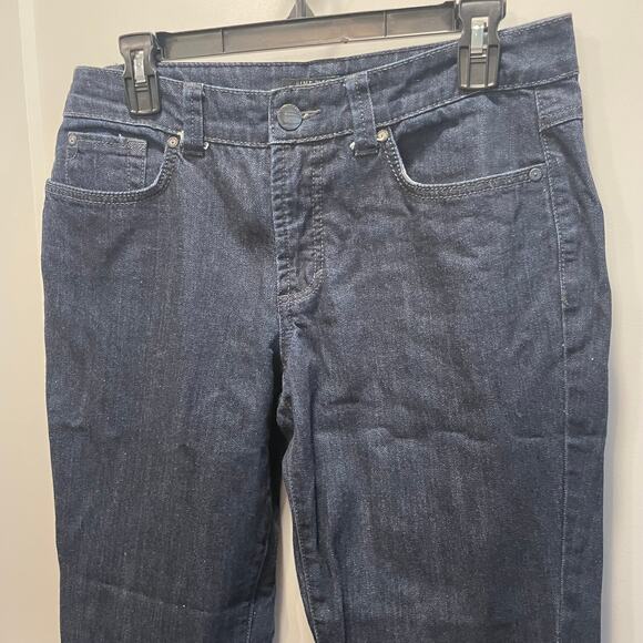 Nine West Broadway jeans size 6 waist 27 bootcut dark denim wash cotton blend - Picture 7 of 16